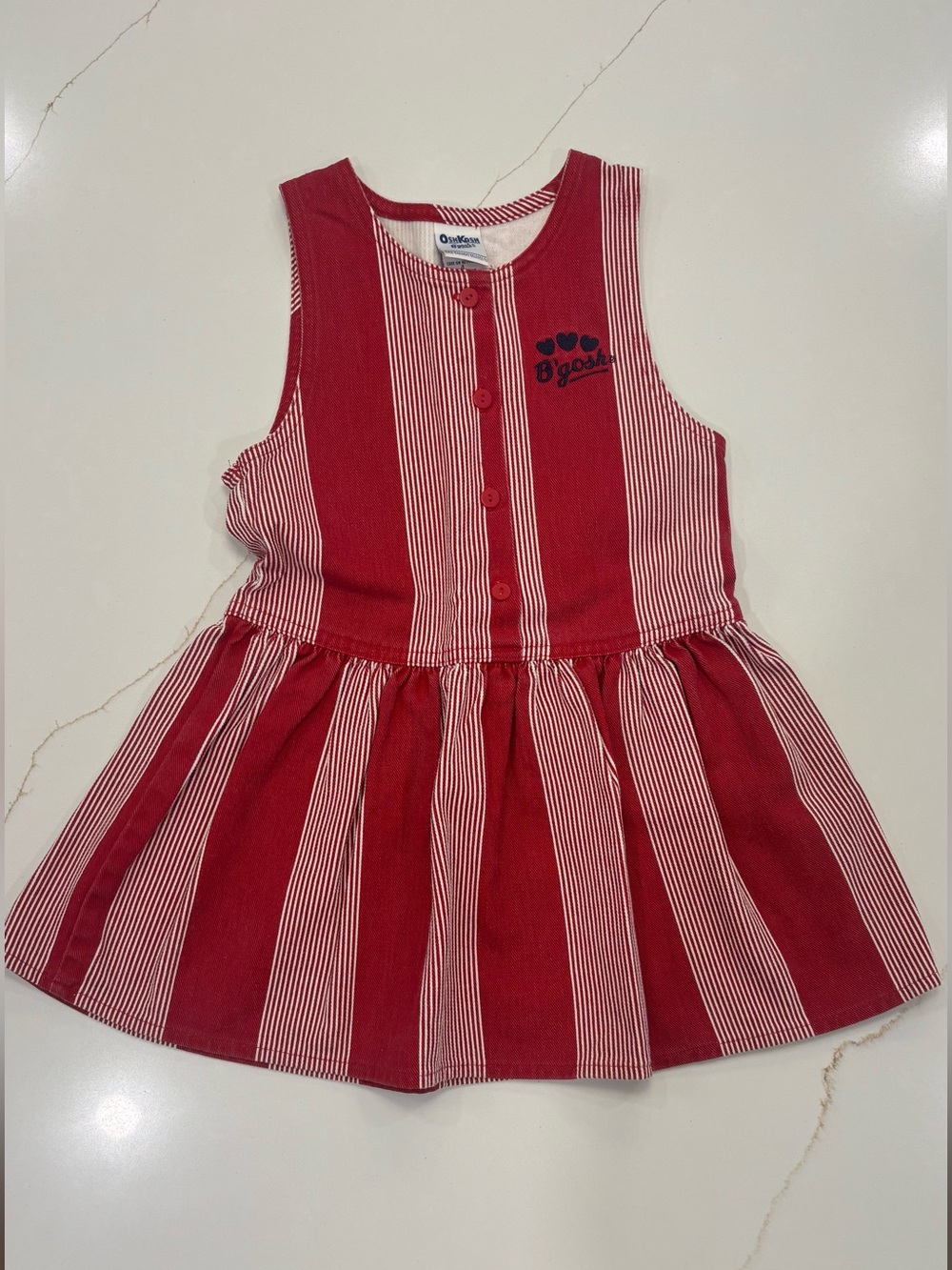 Osh Kosh B’ Gosh Girls Striped Dress Size 4